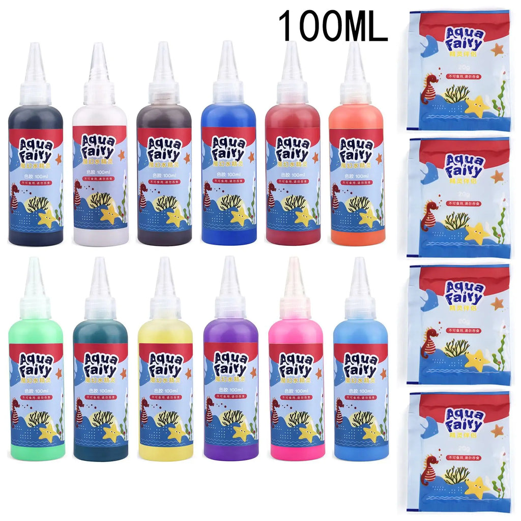 Kit Solution Magique Water Elves | DIY Créatif Enfants, Peinture & Stickers Aquatiques, 20 Assortiments – CLEVI Paris