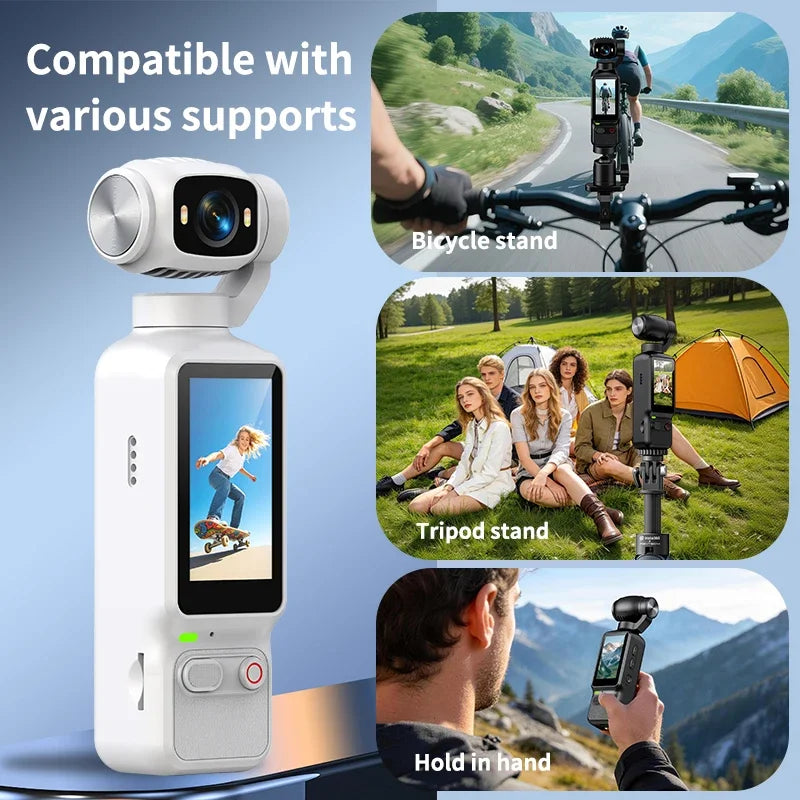 Caméra d'Action 4K ONEVAN – Grand Angle 180° Rotation 90°/180° Capteur Sony 19MP WiFi Bluetooth Télécommande Vlog – CLEVI Paris