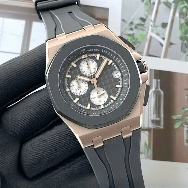 Montre Quartz Homme Sport Chronographe F23R Acier Lumineux Étanche – CLEVI Paris