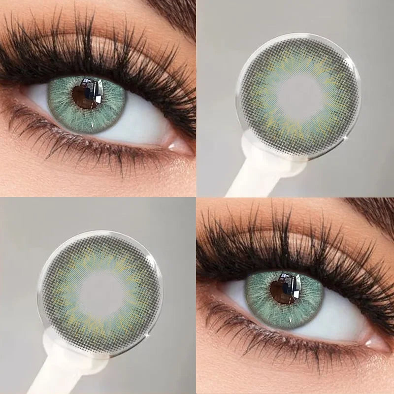 Lentilles de Contact Colorées KSSEYE – 9 Teintes, Avec ou Sans Correction, Port Annuel