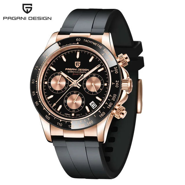 Montre Homme Quartz Chronographe Cadran Météorite Rétro Pagani Design PD-1664 – CLEVI Paris