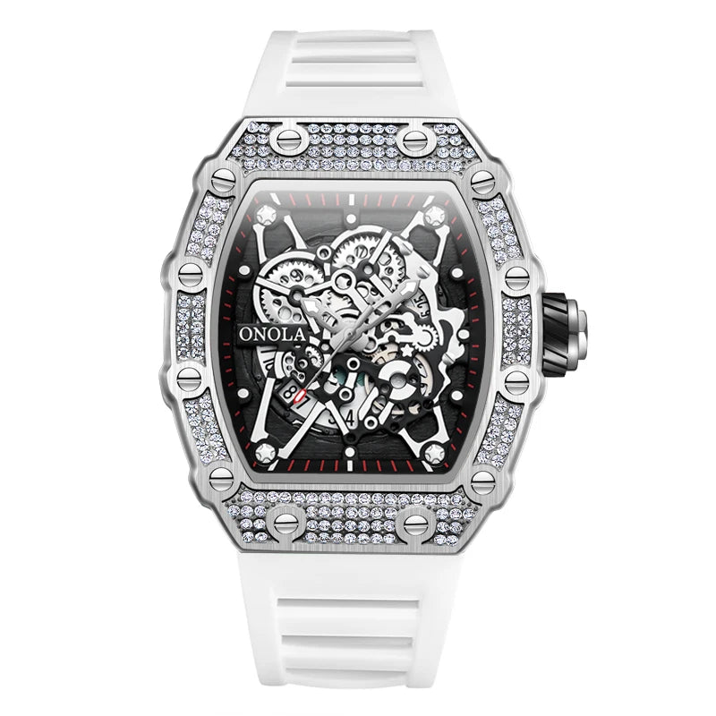 ONOLA ON3827D – Montre Quartz Homme | Sport & Business, Bracelet Silicone, Étanche 3 Bar