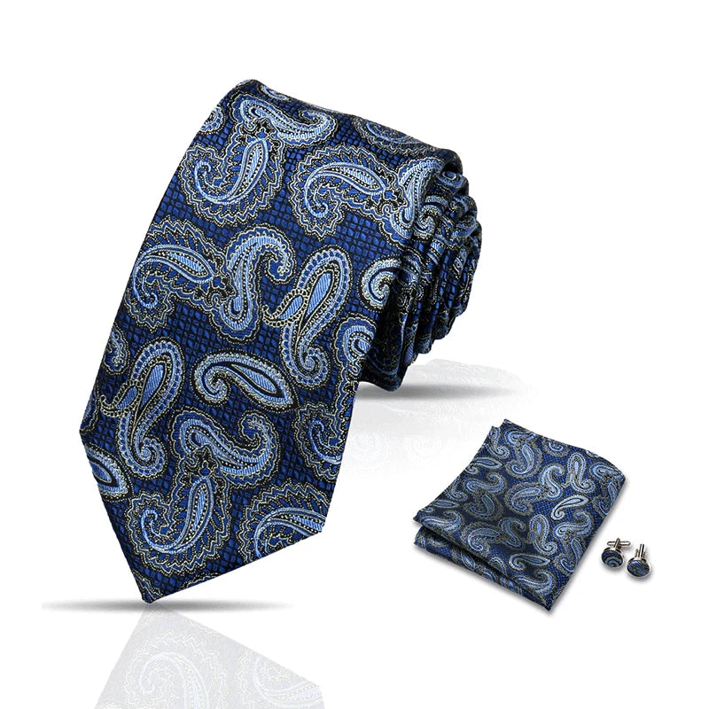 Cravate Paisley Homme et Pochette – CLEVI Paris