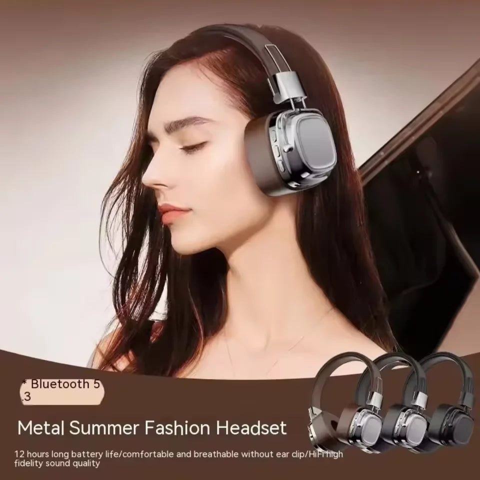 Casque Bluetooth 5.3 Pliable Rétro DJ Stéréo Micro Filaire & Sans Fil – CLEVI Paris