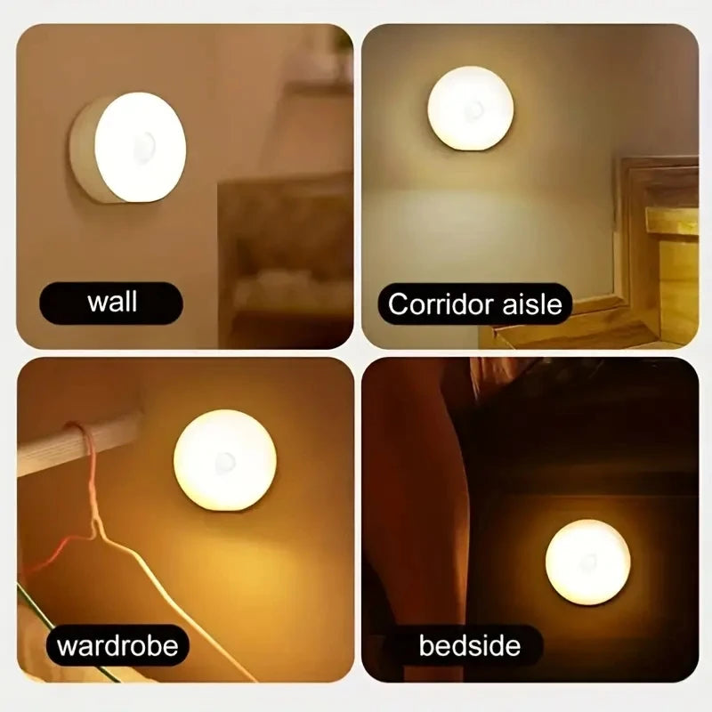 Veilleuse LED Détecteur de Mouvement Rechargeable Sans Fil — CLEVI Paris