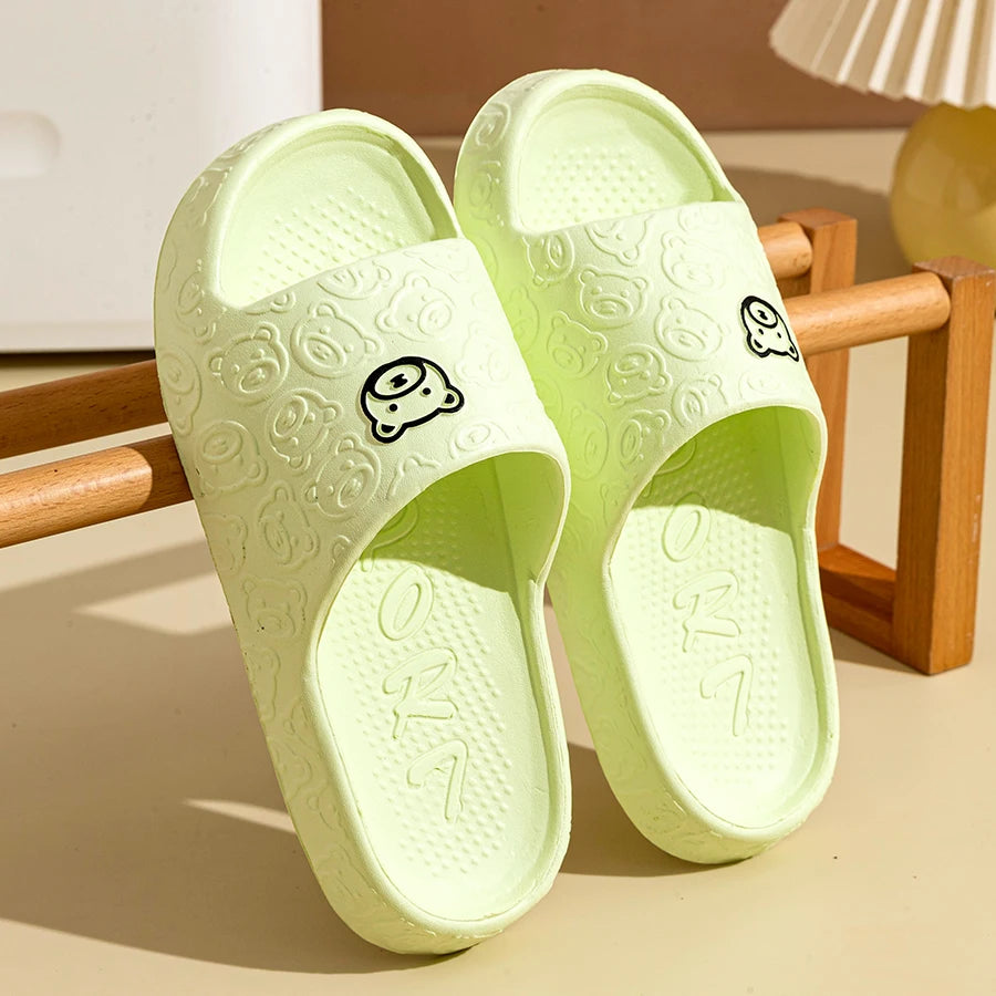 Claquettes EVA Motif Ourson Femme & Homme Légères Été — CLEVI Paris