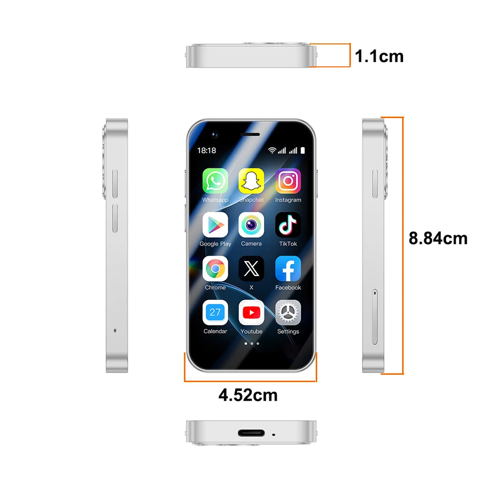 SOYES A17 Mini Smartphone 3" Android 8.1 Double SIM 3G 55g Verre 3D – CLEVI Paris