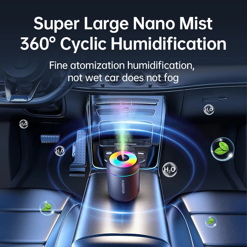Humidificateur Mini USB | Diffuseur d’Arômes Ultrasonique 180 ml, Maison & Voiture – CLEVI Paris