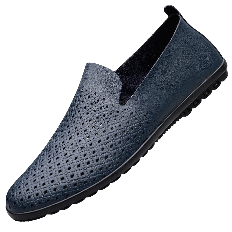 Mocassins Cuir Véritable Homme – Loafers Slip-On Respirants Casual & Formel Grandes Pointures 37–51 – CLEVI Paris