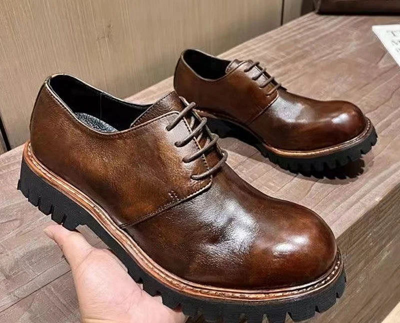 Brogues Homme Cuir Véritable Fait Main – CLEVI Paris