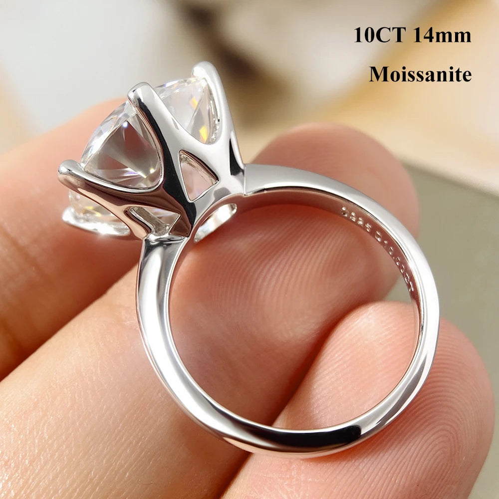 Bague Fiançailles Moissanite D Color GRA Argent 925 – CLEVI Paris
