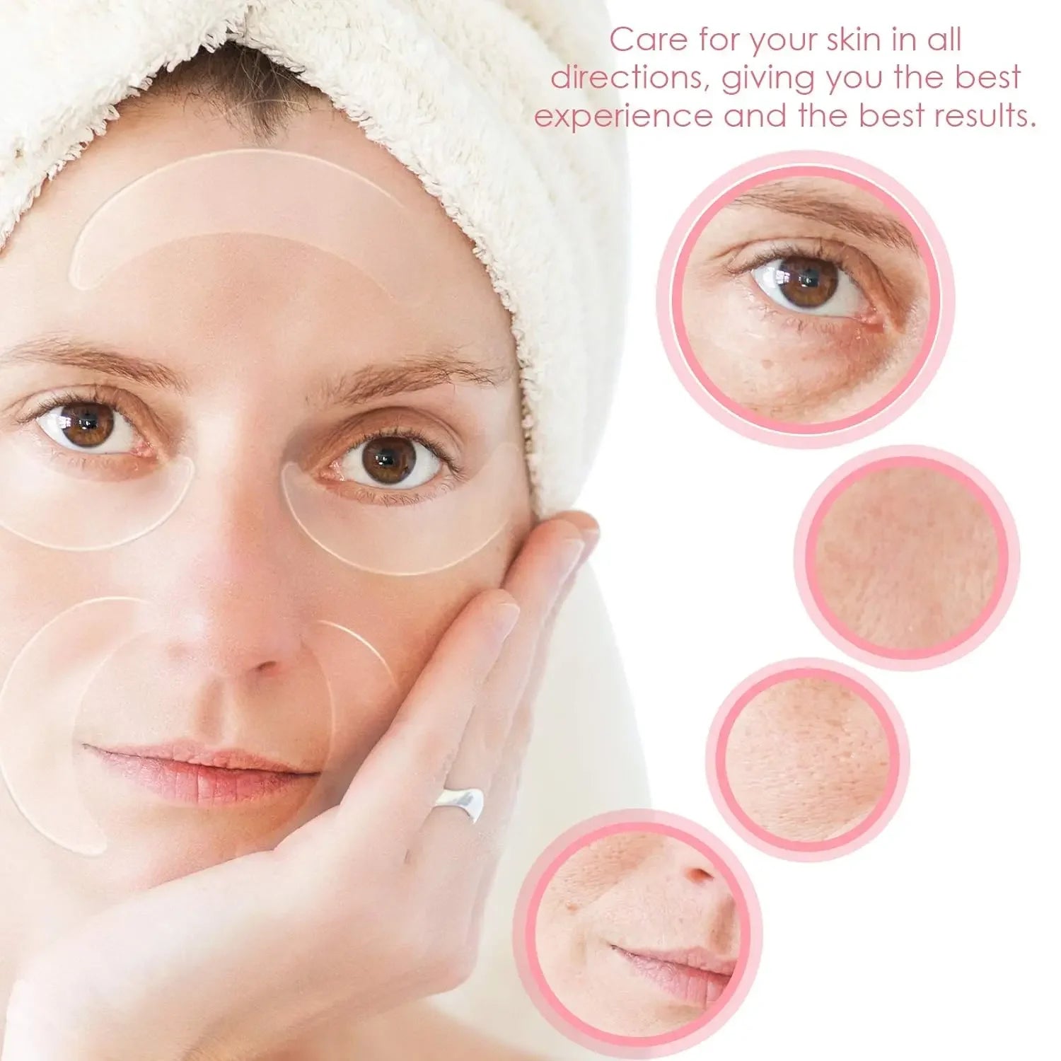 12 Patchs Silicone Anti-Rides Yeux & Visage – CLEVI Paris