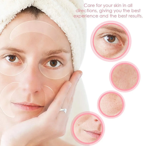 12 Patchs Silicone Anti-Rides Yeux & Visage – CLEVI Paris