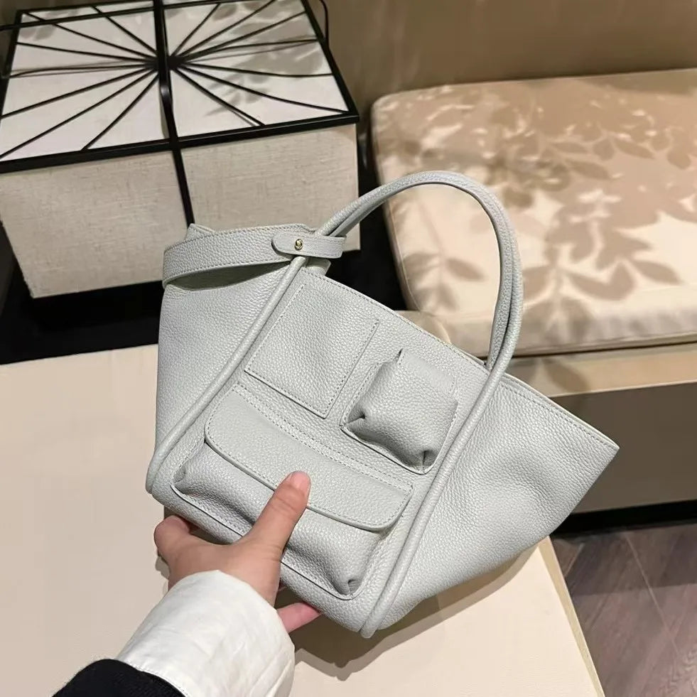 Sac Seau Cuir Bovin Première Couche Femme Double Usage 6 Coloris – CLEVI Paris