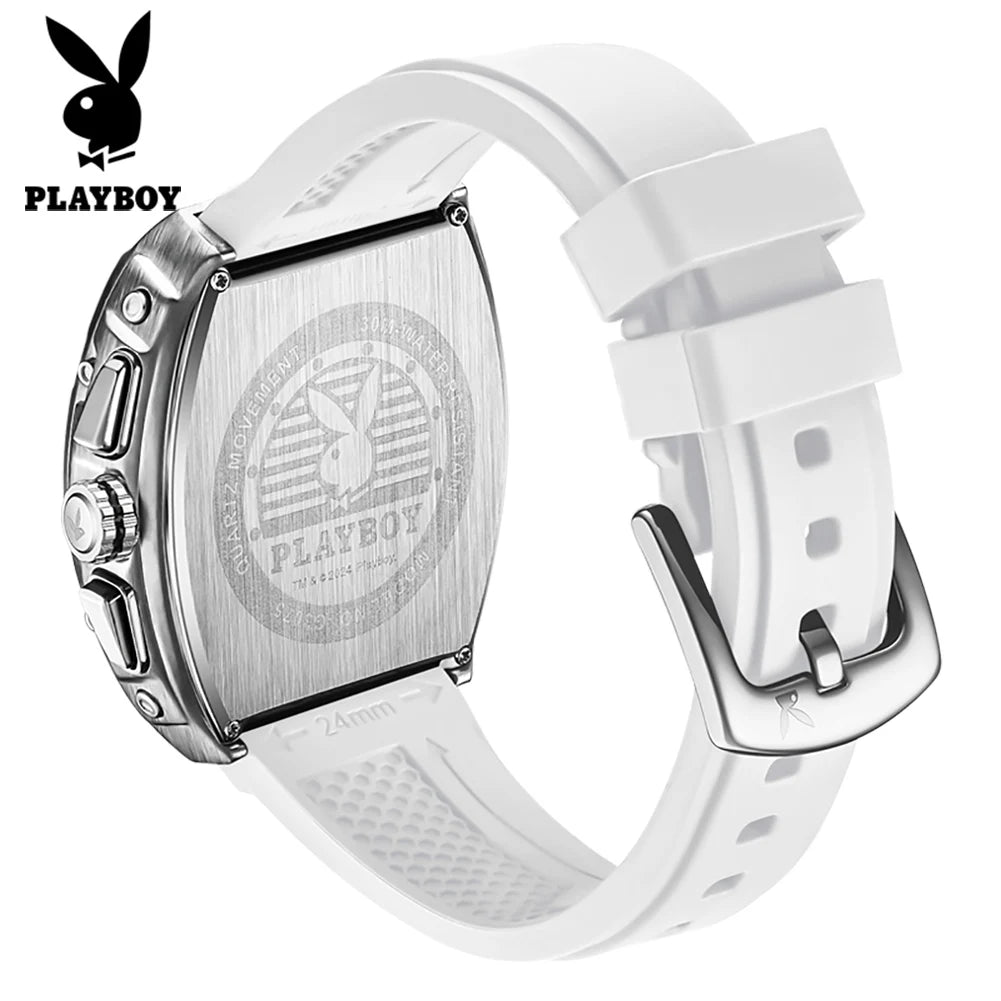 Montre Quartz Homme PLAYBOY 3075 Tonneau Calendrier Complet – CLEVI Paris