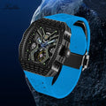 Montre Automatique Squelette Saphir Cristaux Homme – CLEVI Paris