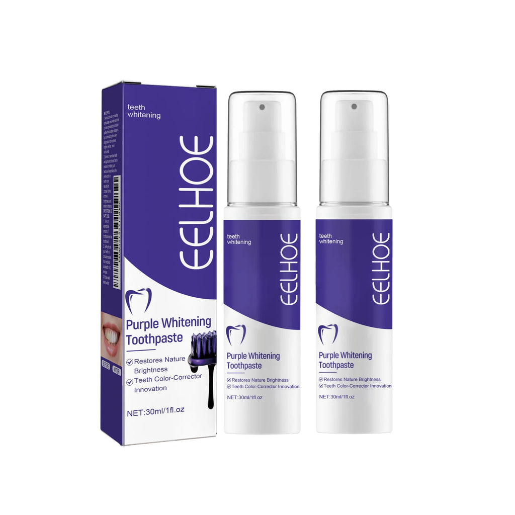Dentifrice Blanchissant V34 | Correcteur de Couleur Violet & Haleine Fraîche