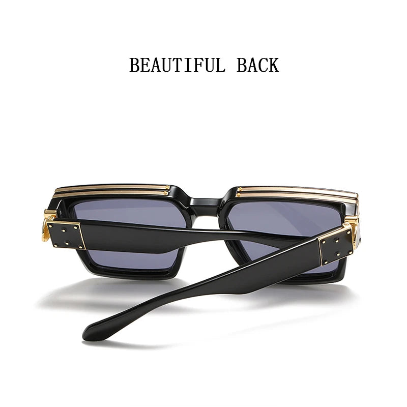 Lunettes de Soleil Carrées Vintage UV400 Unisexe – CLEVI Paris