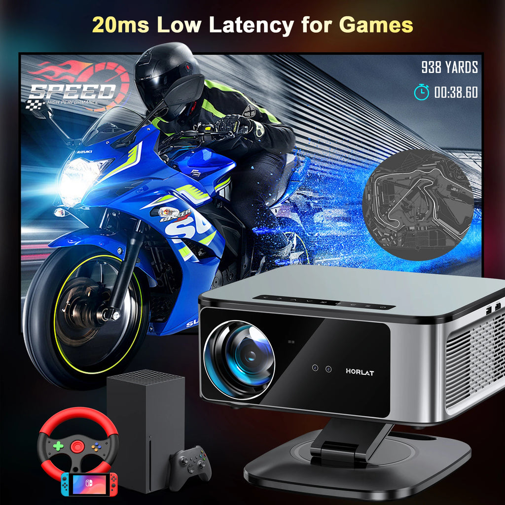 HORLAT T10 Pro Projecteur Android 1080P 4K 3000 ANSI Laser TOF Autofocus WiFi 6 BT 5.3 HDR10 – CLEVI Paris
