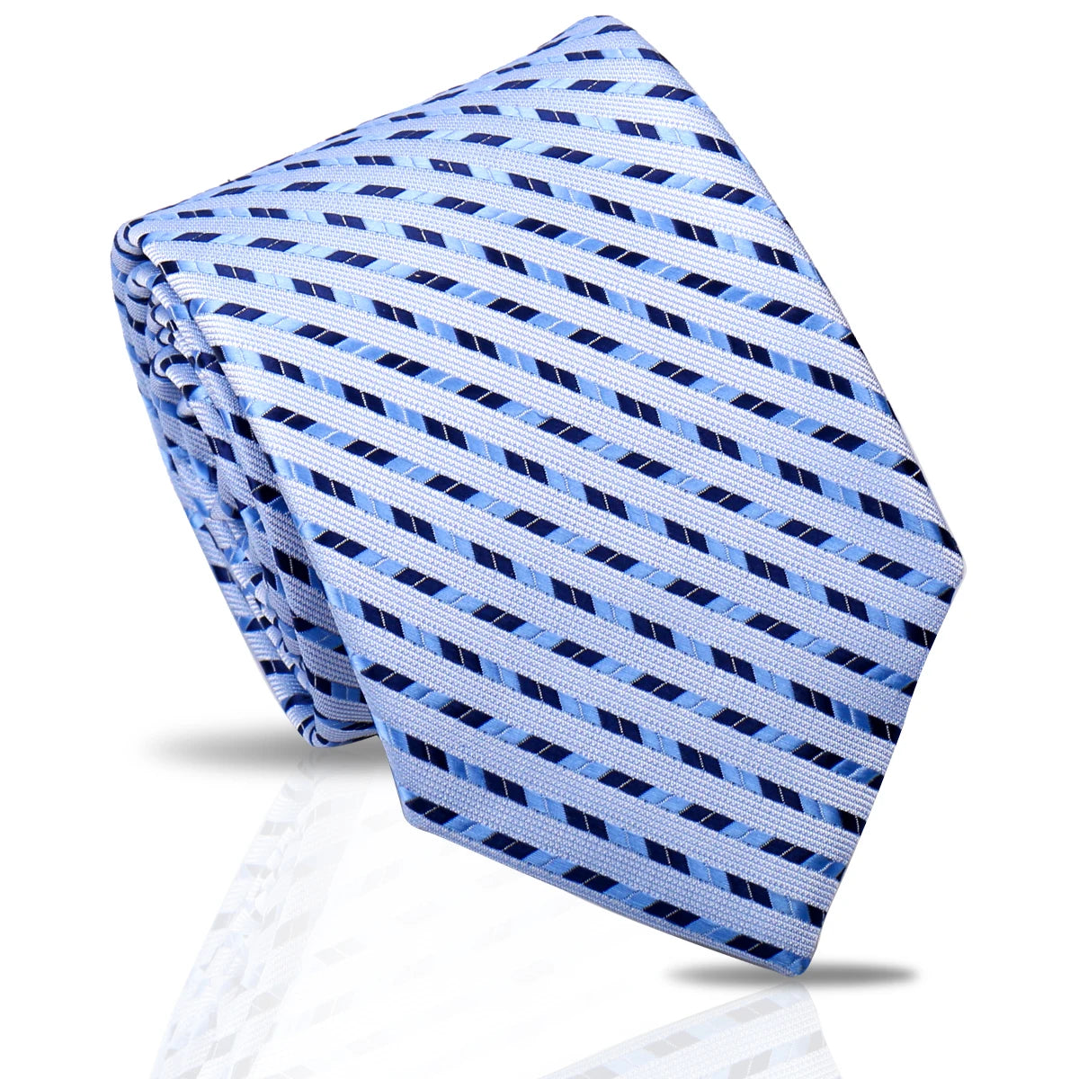 Cravate unisexe rayée 7,5 cm – CLEVI Paris