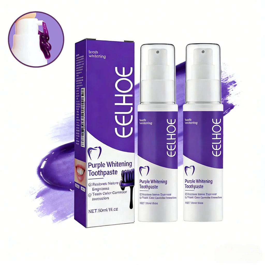 Dentifrice Blanchissant V34 | Correcteur de Couleur Violet & Haleine Fraîche
