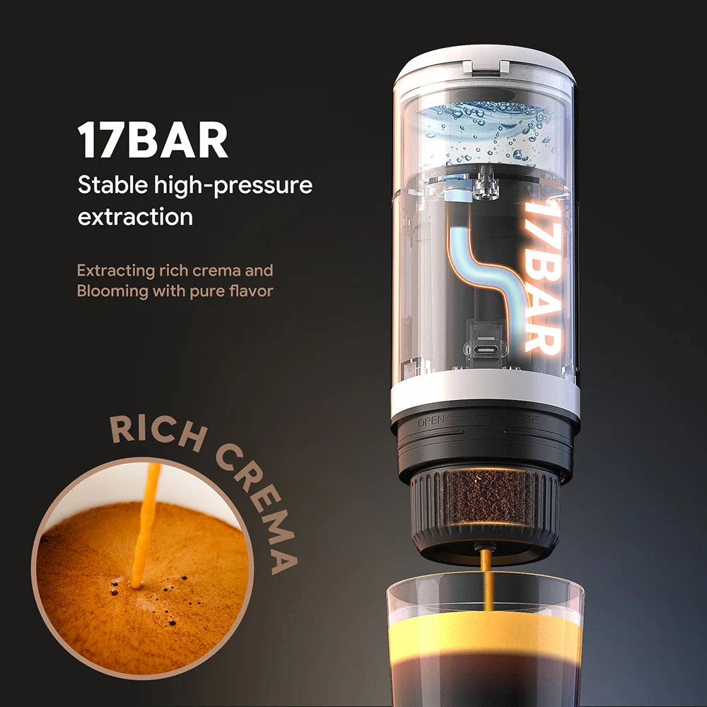 Machine expresso portable, mini barista de voyage – CLEVI Paris