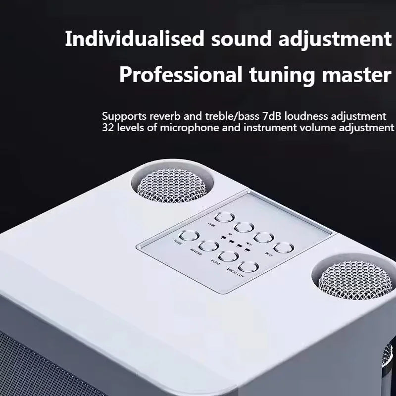 AyeBeau Enceinte Karaoké Bluetooth 5.3 10W 2 Micros Live Streaming – CLEVI Paris