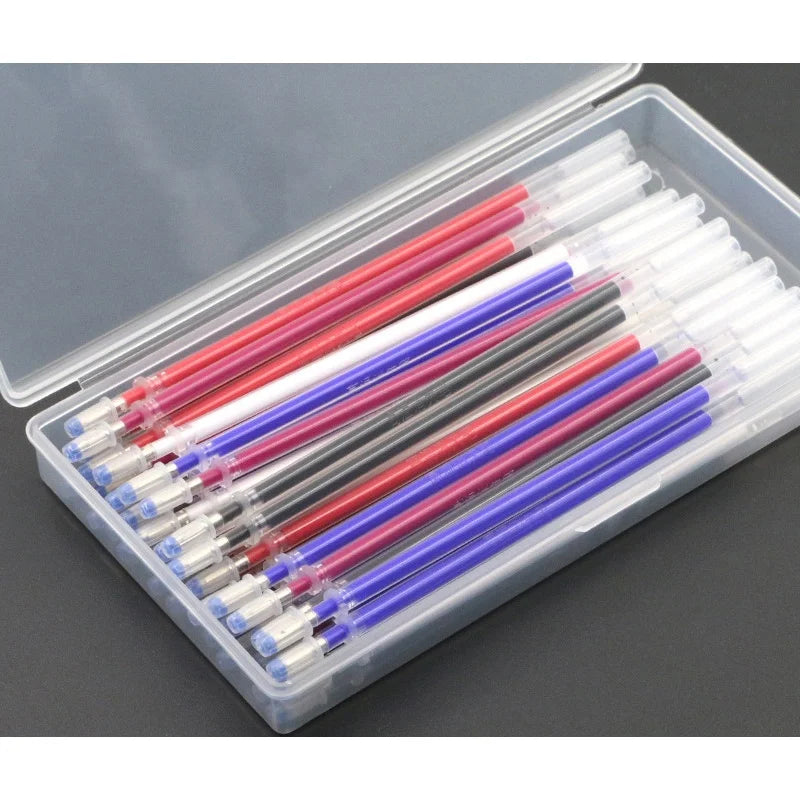 Stylo Thermique Effaçable | Recharges Couture, DIY & Cuir, Lot 40 pcs + Stylo + Boîte – CLEVI Paris