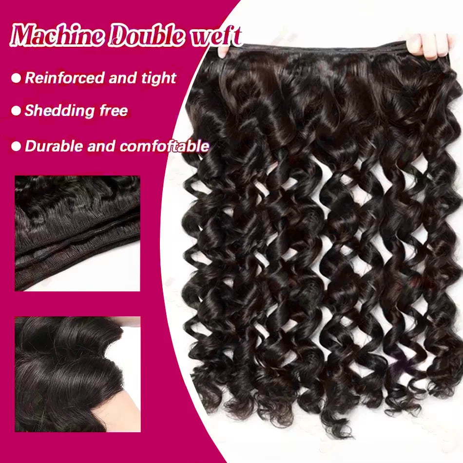 Loose Deep Wave Virgin Hair Extensions 1 2 3 4 Bundles – CLEVI Paris