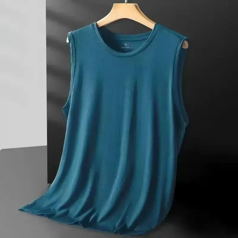Débardeur Homme Ice Silk Mesh Polyester Léger Sans Manches – CLEVI Paris