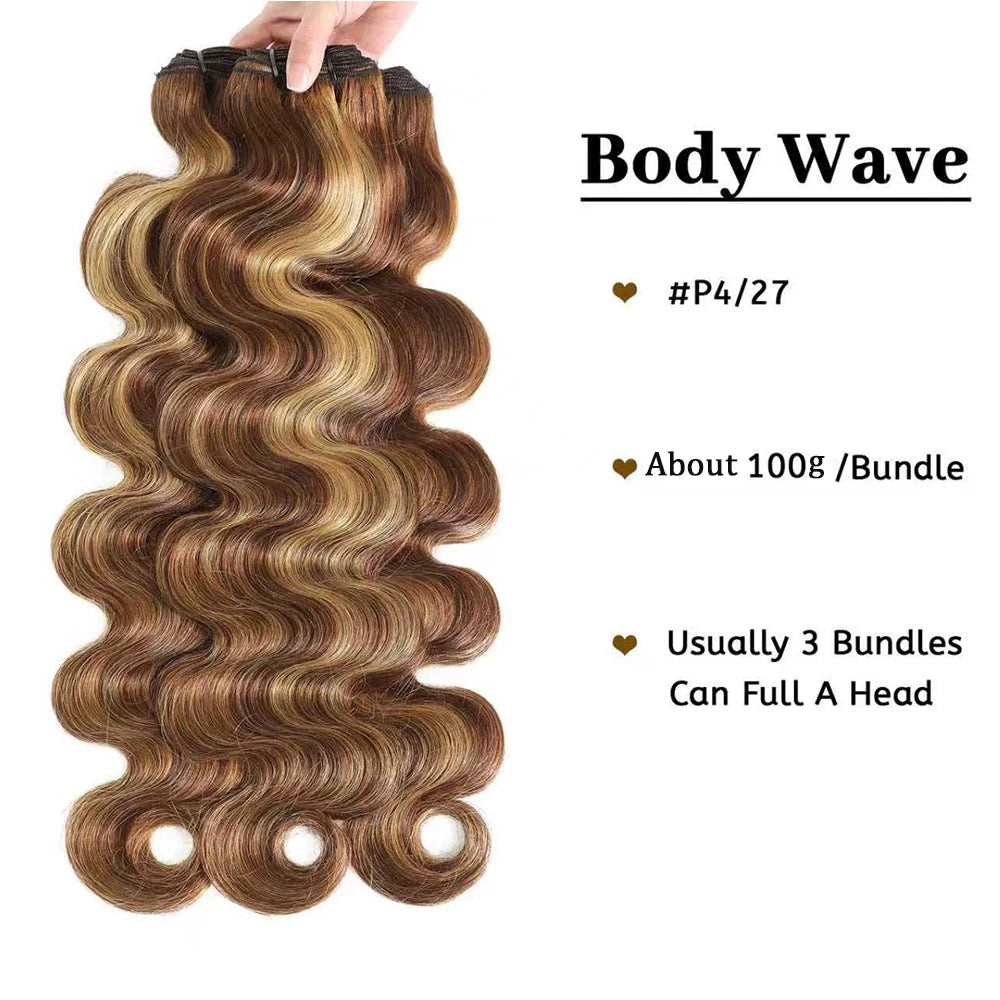 Bundles Body Wave ombré, cheveux humains – CLEVI Paris