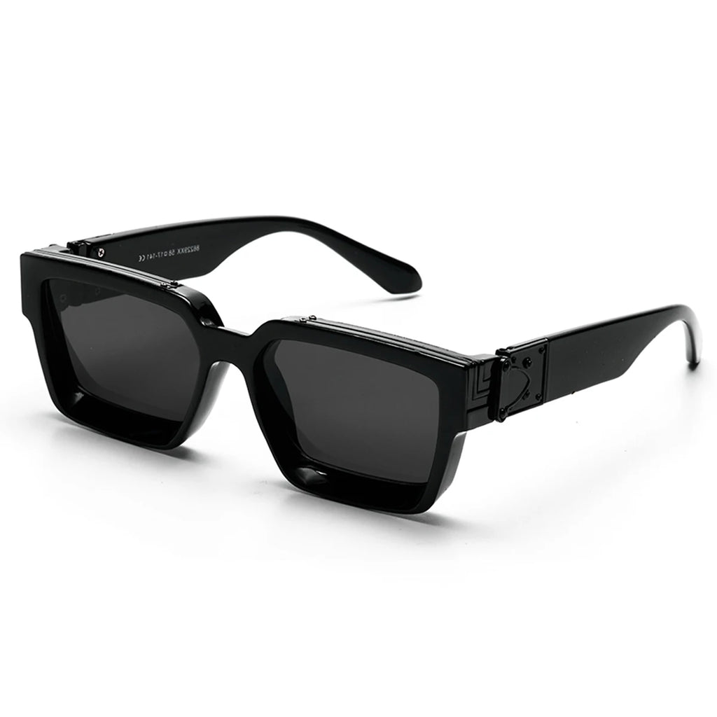 Lunettes de Soleil Carrées Style Millionnaire Rétro Homme – Monture Polycarbonate UV400 Catégorie 3 – CLEVI Paris