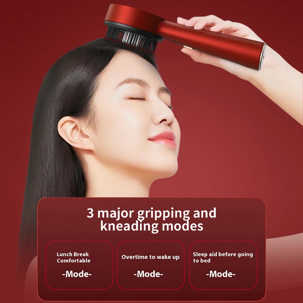 Peigne de Massage Vibrant – Thérapie Lumière Rouge Cheveux – CLEVI Paris