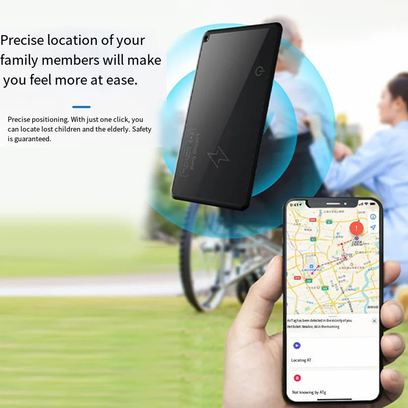 Carte Traceur GPS Recharge Sans Fil Compatible Find My — CLEVI Paris