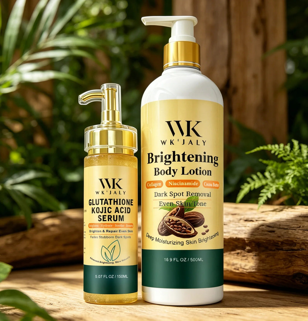 Kit Soin Éclat WK JALY – Lotion Collagène & Sérum Niacinamide – CLEVI Paris