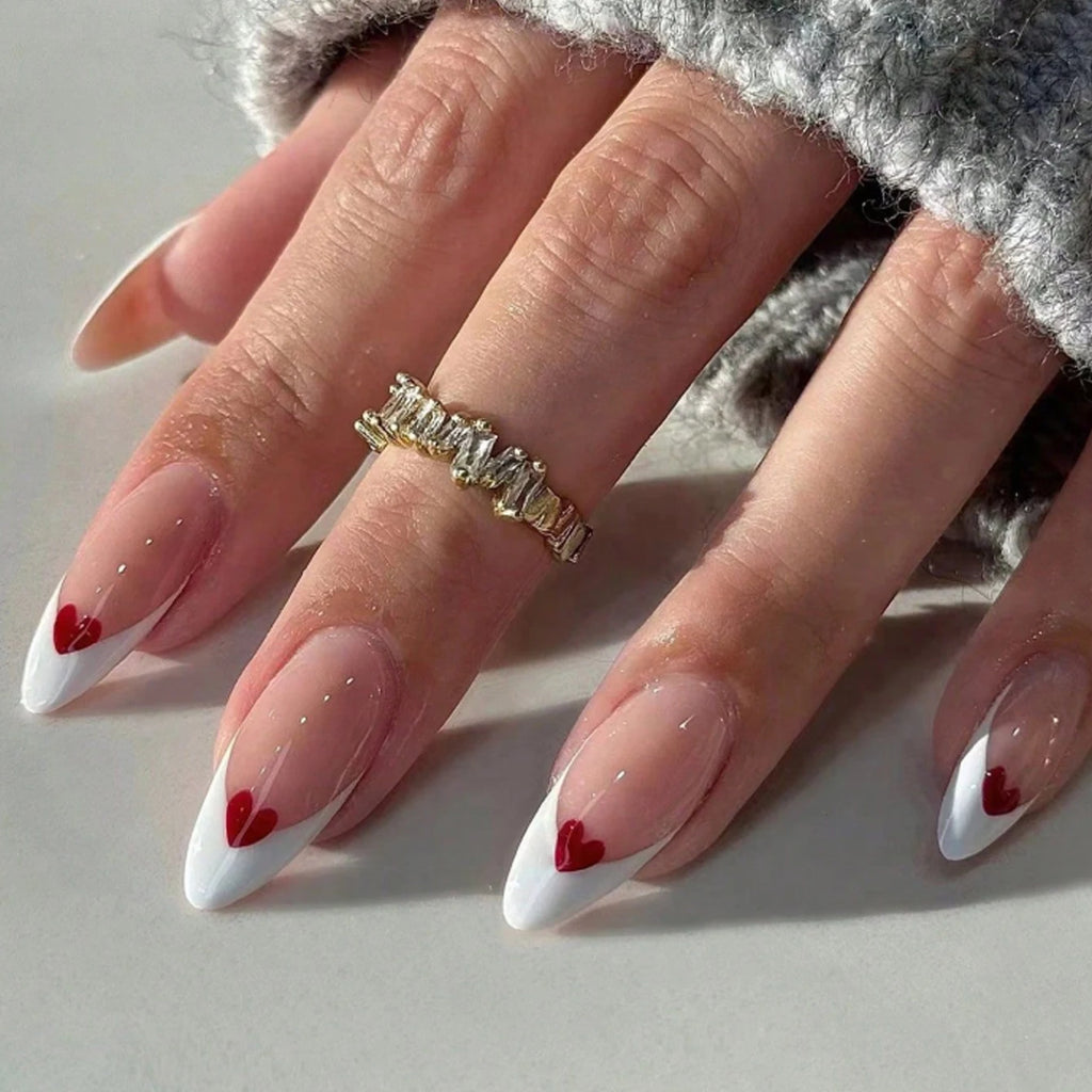 Faux Ongles Press-On Style French | Lot de 24, Forme Carrée – CLEVI Paris