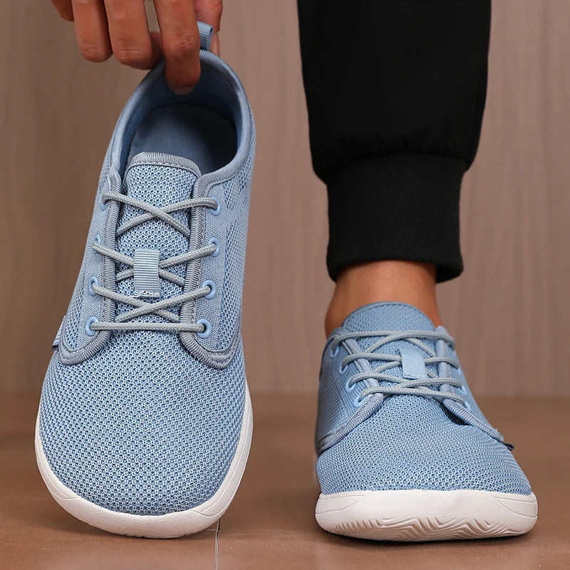 Sneakers Mesh Unisexe Respirantes Bout Large – CLEVI Paris