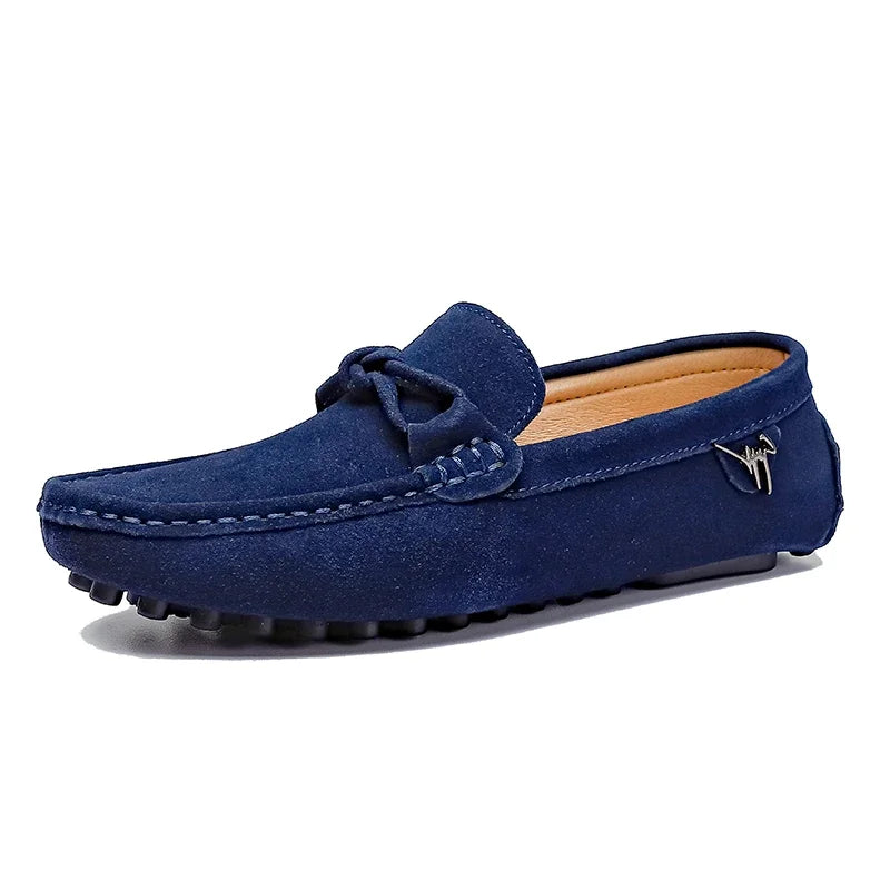 Loafers Style Britannique Homme Cuir Suède Antidérapants – CLEVI Paris