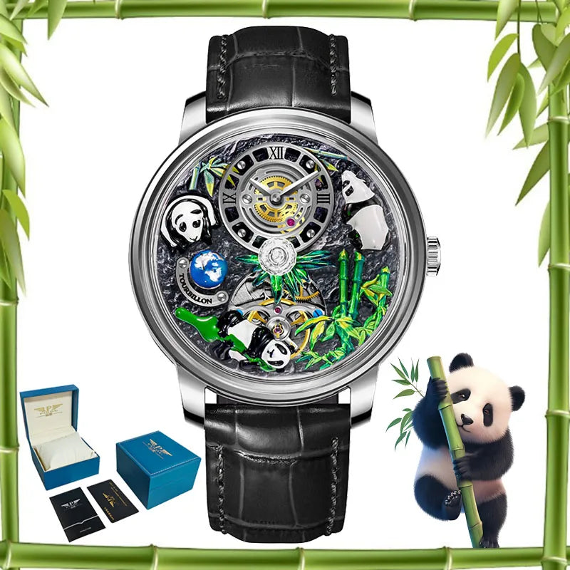 Montre Mécanique PINDU Panda Trésor National – CLEVI Paris
