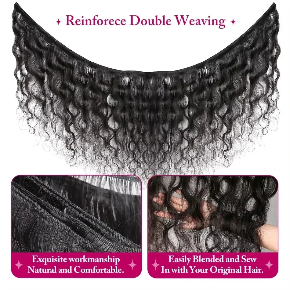 Body Wave Bundles Extensions Cheveux Humains Indiens Virgin Remy Hair – CLEVI Paris