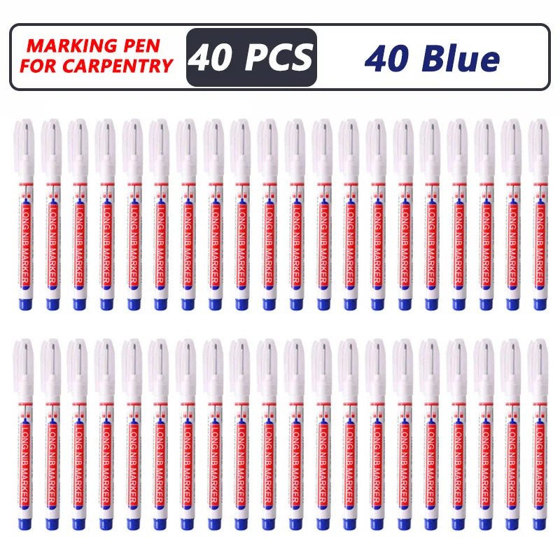 Marqueurs Pointe Longue 20mm Bois Métal Carrelage Lot 1 à 40 pcs – CLEVI Paris