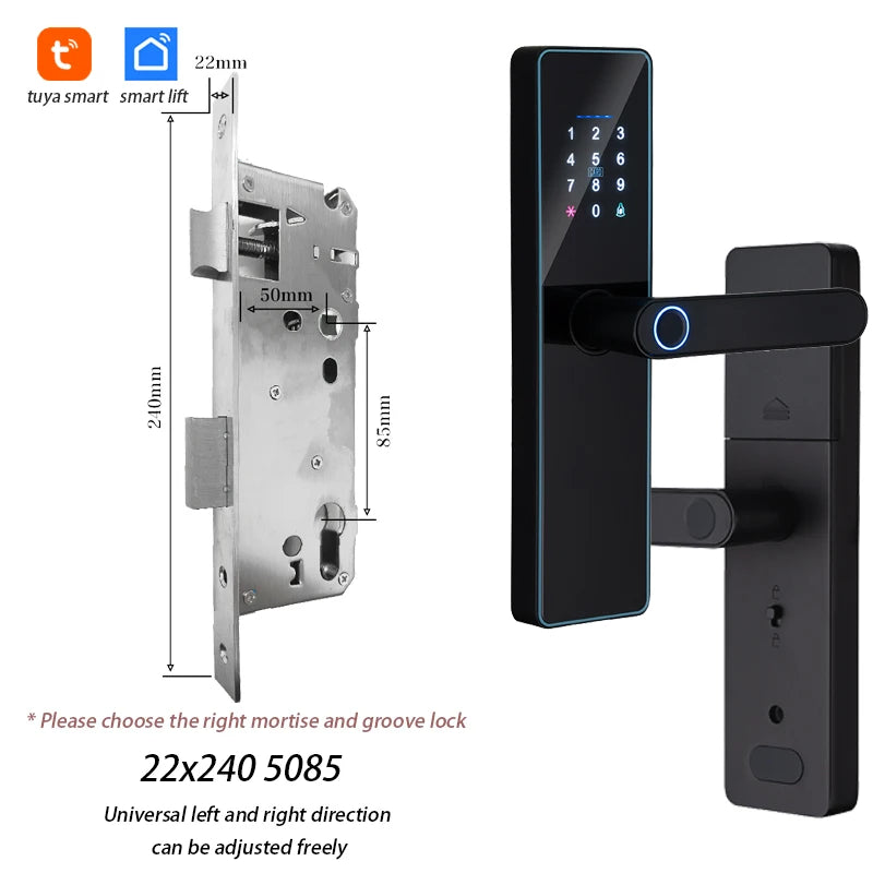 Serrure Connectée F21 Empreinte Digitale WiFi Tuya Intégré – CLEVI Paris