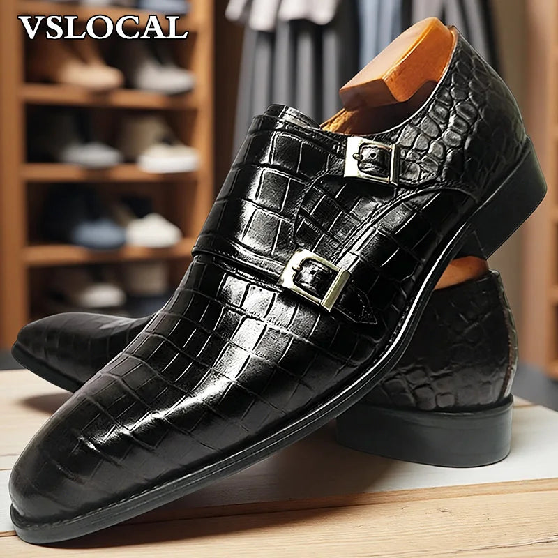 Mocassins Monk homme en cuir véritable – CLEVI Paris