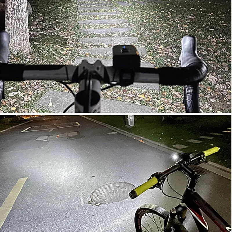 Phare Avant Vélo LED Rechargeable USB-C | 6 Modes, ABS, VTT & Vélo Route, Fixation Guidon – CLEVI Paris