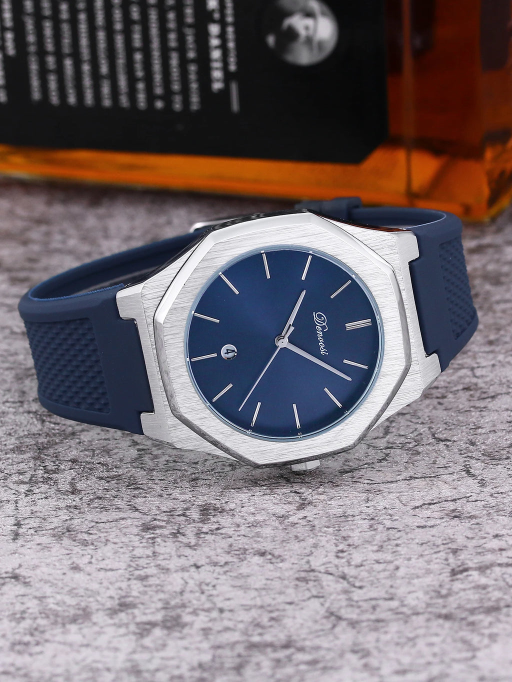 DENVOSI Montre Homme Quartz Ronde 40mm Bracelet Alliage Sport Casual 30M – CLEVI Paris