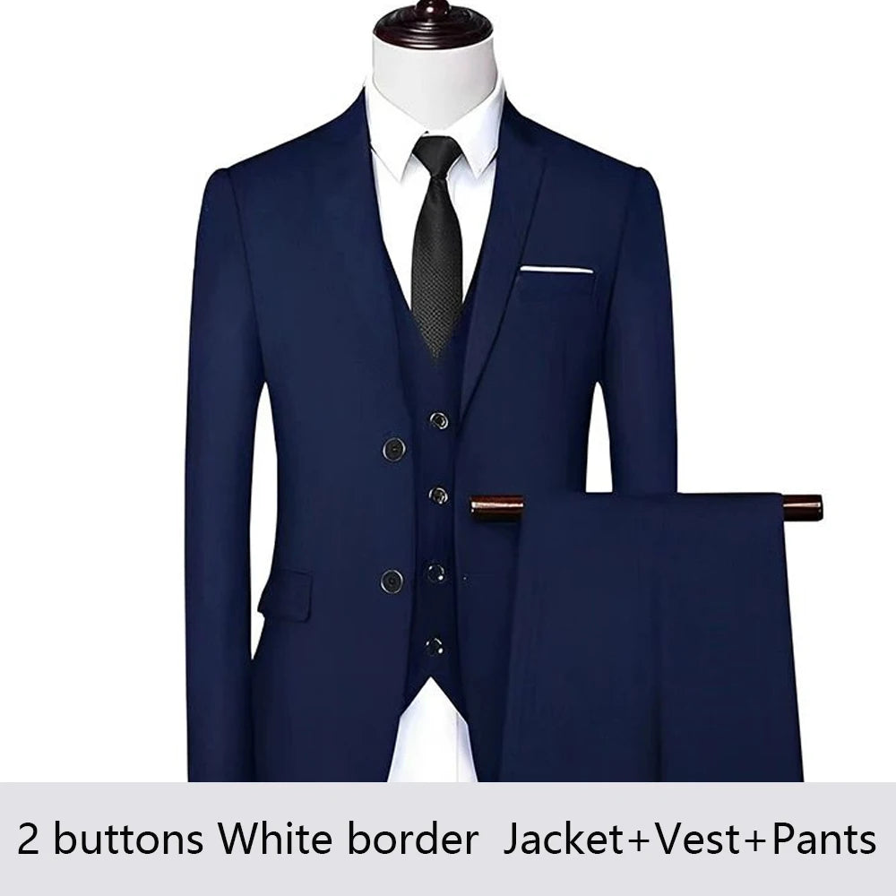 Costume Homme Élégant 2-3 Pièces Blazer Stretch Mariage – CLEVI Paris