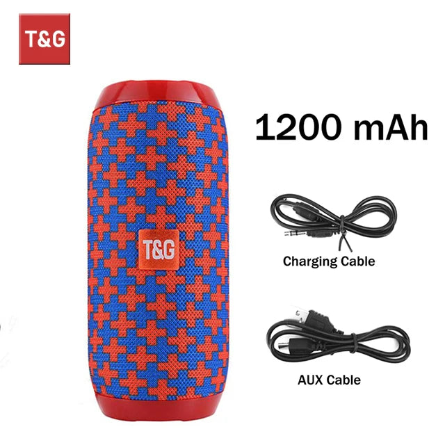 T&G TG117 Enceinte Bluetooth Portable Waterproof TWS IPX5 – CLEVI Paris