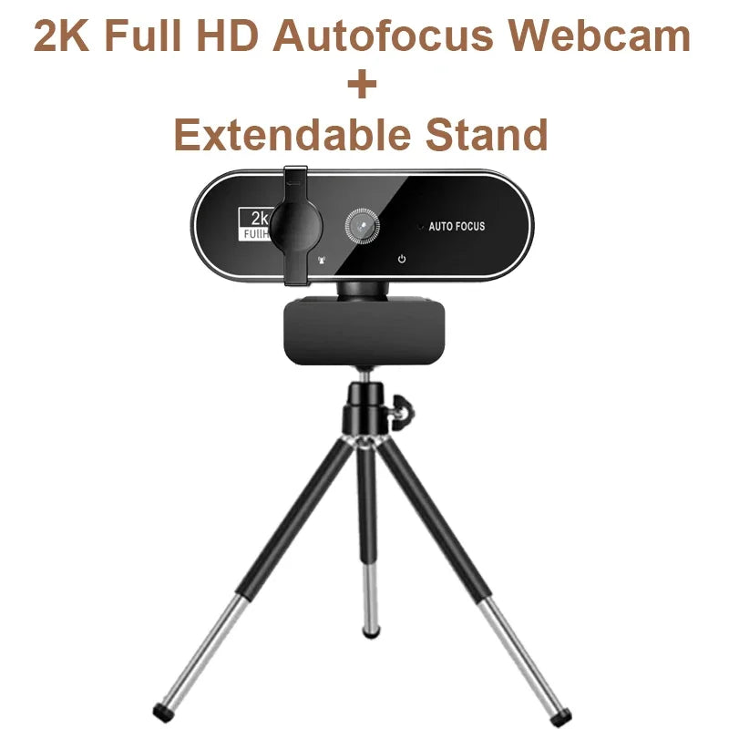 Webcam 4K 2K 1080P Autofocus Micro Intégré USB PC Mac PS5 Streaming – CLEVI Paris