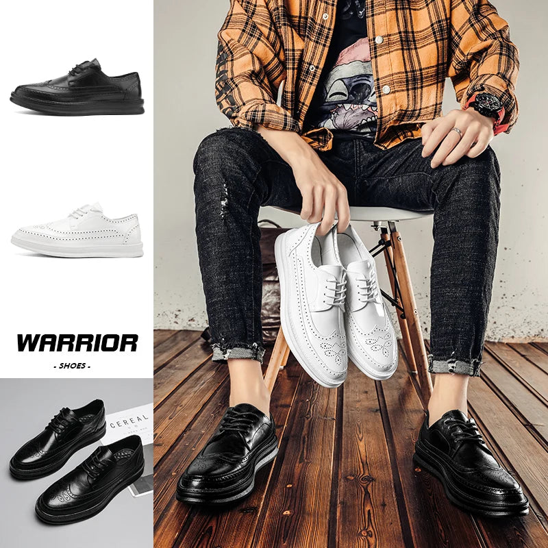 Derby Brogue Cuir Homme | Lacets Bout Rond Business & Mariage – CLEVI Paris