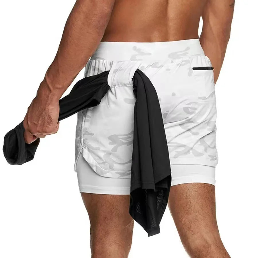Short Running 2-en-1 Homme Polyester | Séchage Rapide, Gym & Fitness, 11 Coloris, Tailles M à XXXL – CLEVI Paris